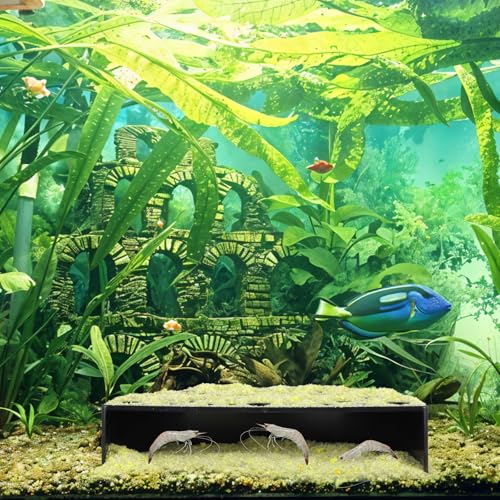 2 Pcs Shrimp Hides for Aquarium, Shrimp Breeding Caves Hideout Shelters for Protection, Small Fish Shrimps Tunnel House for Fish Tank Accessories Decor