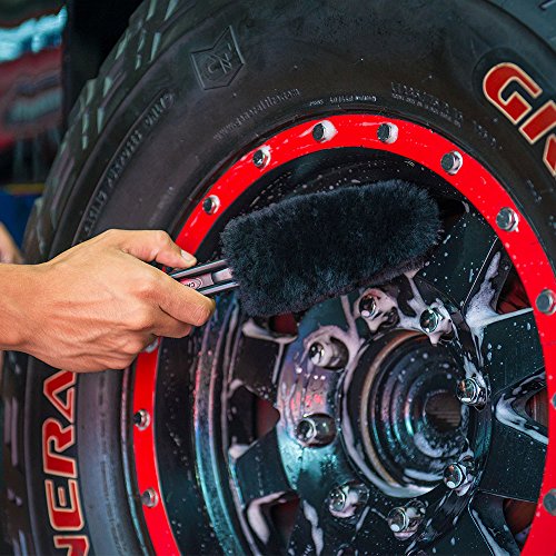 Chemical Guys Gerbil Wheel and Rim Cleaning Brush - Soft Natural Bristle Detailing Tool for Tires, Exhausts & Delicate Surfaces - Wheel Cleaner Brush to Safely Clean Brake Dust, Grime and Dirt, 1 Pack - size: 1 Count (Pack of 1)