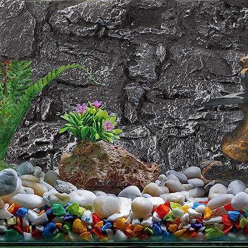FOMIYES Aquarium Background 3D Fish Tank Background 45X30X5CM Reptile Tank Backdrop