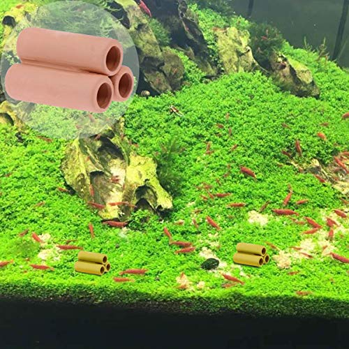 POPETPOP Aquatic Plants Cultivation Tube Moss Holder for Fish Tank Landscaping Mineral Tube for Aquatic Plants and Hollow Design