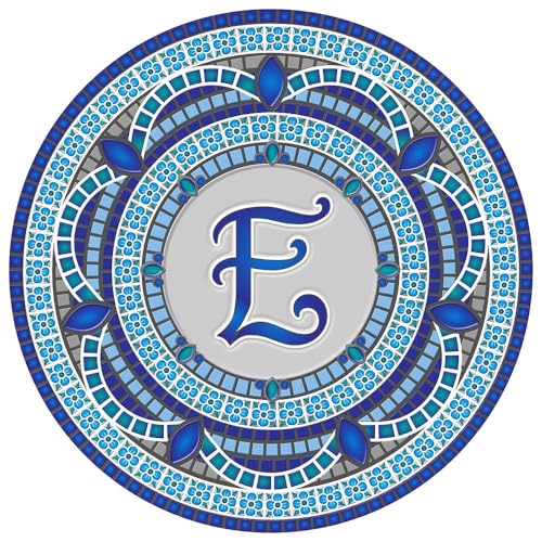 Custom Monogram Design Pool Mat, Decorative Pool Emblem, Choose Leter and Size, Easy to Install and Remove - size: 29" in Diameter, style: Letter "E"