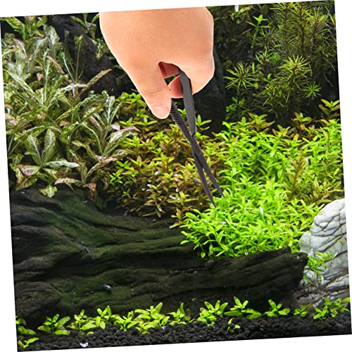 MERRYHAPY Aquarium Plant Scissors Portable Water Plant Trimming Tool Aquarium Scissor for Fish Tank Aquascaping and Maintenance Curved Design