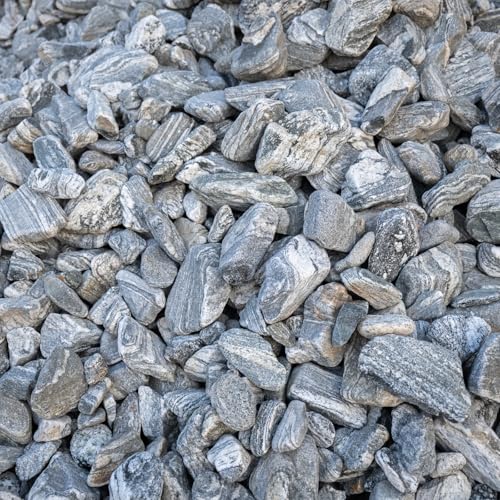 Natural Rocks Aquarium Stone 20lb Silver Seiryu Rock for Fish Tanks, Terrariums, Bonsai, Garden Decoration, Micro Landscapes & Reptile Terrariums (2-9inch 7-8Pcs) - size: 20lb (2-8inch)