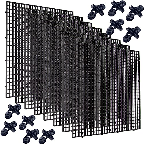 Hoypeyfiy 8 Pieces Fish Tank Divider with Sucker Clips 30x30cm/11.8x11.8“ Aquarium Filter Bottom Divider Partition Separator