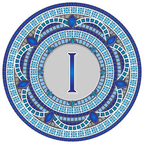 Custom Monogram Design Pool Mat, Decorative Pool Emblem, Choose Leter and Size, Easy to Install and Remove - size: 29" in Diameter, style: Letter "I"