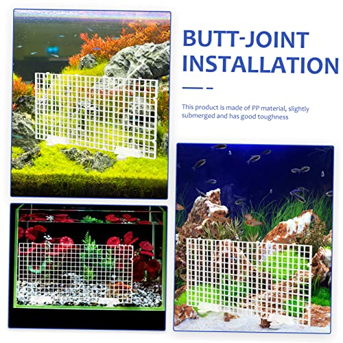 1Set Aquarium Bottom Grid Divider Board Suction Cups for Fish Tank Separation Durable Isolation Board for Fish Breeding and Tank Supplies