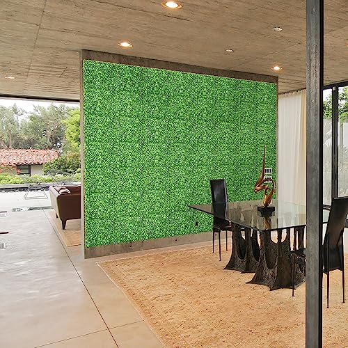TANG 20"x20"-1PC Artificial Greenery Boxwood Panels Grass Wall Panel, Faux Privacy Fence Ivy Screens Backdrop Fake Hedge for Indoor Outdoor Wedding Décor, Boxwood - color: Boxwood, size: 20"x20"