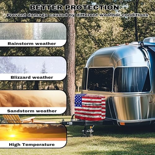 American Flag Dual 20lb Propane Tank Cover with Zipper Dust-Proof RV Propane Tank Cover Weather Resistant Gas Cylinder Covers - color: American Flag, size: S(20LB)