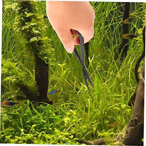 ibasenice Aquatic Plant Scissor Spring Trimmer for Precision Pruning for Aquascaping and Fish Tanks Professional Water Grass Maintenance Tool