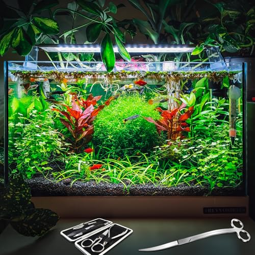Aquarium Scissors Professional Aquarium Plant Scissor Wave Aquascape Scissors Mirror Wave Scissor for Fish Tanks Hospital Tanks Goldfish Bowls Aquariums and Terrariums