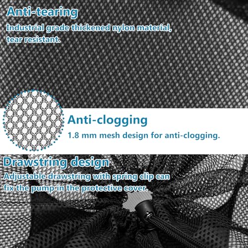 1Pcs Pop Up Pond Filter Bag 7inch Stainless Steel Wire Water Pump Barrier Box Cover Anti-Clogging Sturdy Metal Frame Mesh Media Basket for Water Filter Pump Aquarium Swimming Pool Outdoor Fish Pond - size: 7in-1Pcs