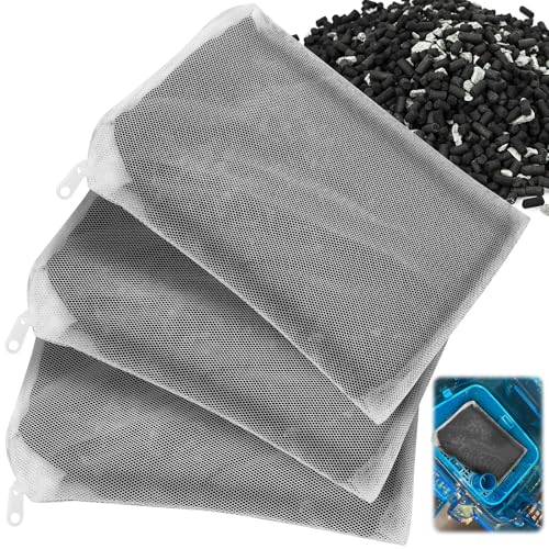 3 Pack 8 Oz Pro-C Mixed Aquarium Canister Filter Media Bag (Activated Carbon + Zeolite) for Penn-Plax Cascade Filter Parts, Also fits Eheim ECCO, Eheim Pro/Pro II, AquaClear 500 and FilStar Canisters