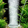 Fish Tank Bubbler, 3.2 Inch Aquarium Air Stone Kit, Nano Quiet Oxygen Diffuser for 20-70 Gallon Tanks, High Dissolved Oxygen, Dirt-Resistant Air Stone Bubbler with Tubing & Suction Cups - size: 3.2 Inch, for 20-70 Gal