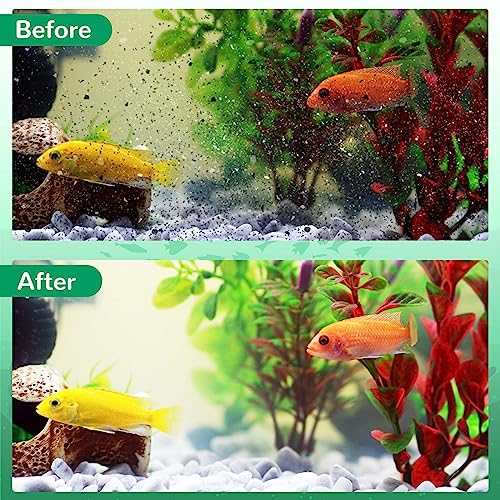 6 Pack Medium Aquarium Filter Cartridge for Whisper Bio Bag Power Filters, Medium Filter Cartridges for Repto Filter