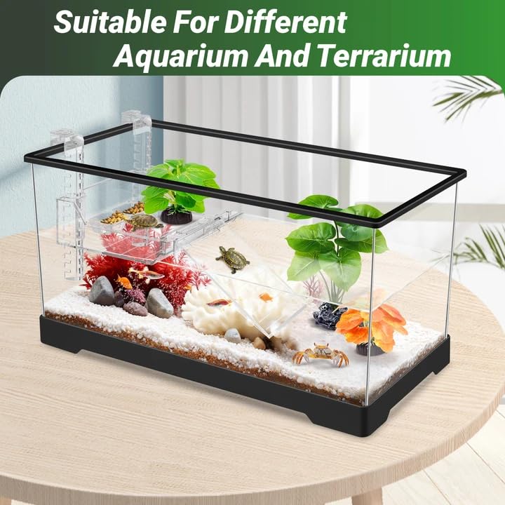 GOZILLA Fish Tank Plants, Reptile Artificial Plastic Plants, Reptile Plants for Terrarium, Aquarium Decorations Resin Pedestal Ornaments for Fish Tank Accessories Set.(3PCS/A-Set) - color: 3 Pcs/ a Set