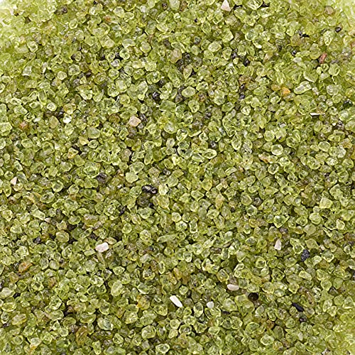 Cherry Tree Collection 1/2 Pound Polished Tumbled Gemstone Chips, Pebbles, Crystal Chips Bulk for Jewelry Making, Healing, Plants, Succulents, Aquariums, Decoration, Chakra (Peridot-S) - color: Peridot-S