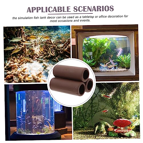 2pcs Shrimp House Clay Pot for Aquarium Decoration Natural Fish Tank Adornment for Freshwater Environments Aquatic Atmosphere Non- Material for Shrimp Breeding