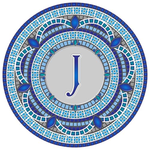 Custom Monogram Design Pool Mat, Decorative Pool Emblem, Choose Leter and Size, Easy to Install and Remove - size: 29" in Diameter, style: Letter "J"