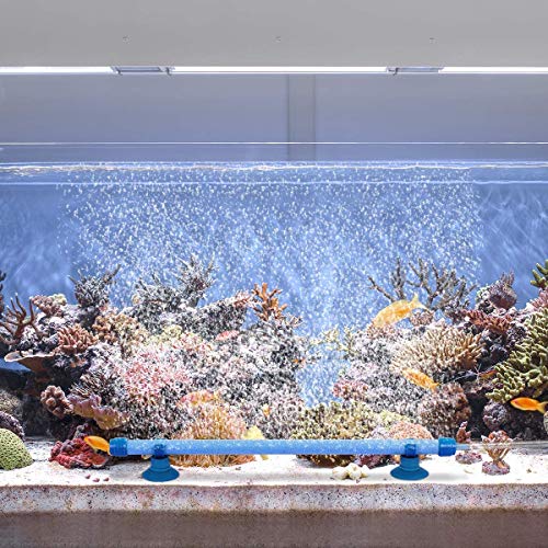 Quickun Aquarium Air Stone Bubble Wall Tube Oxygen Diffuser Bar Decor Accessory for Fish Tank 10 Inch Length,5PCS - size: 10 inch