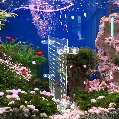 Homoyoyo Aquarium Divider Kit Acrylic Fish Tank Separator 35x30cm with Suction Cups Partition Board for Fish Isolation and Reptile Tank Separation