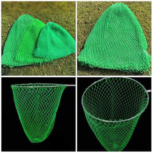 Toyvian Reinforced Nylon Fishing Net Head Replacement Lightweight Multi-Strand Fish Catching Net for Freshwater Fishing Accessories for Outdoor Anglers