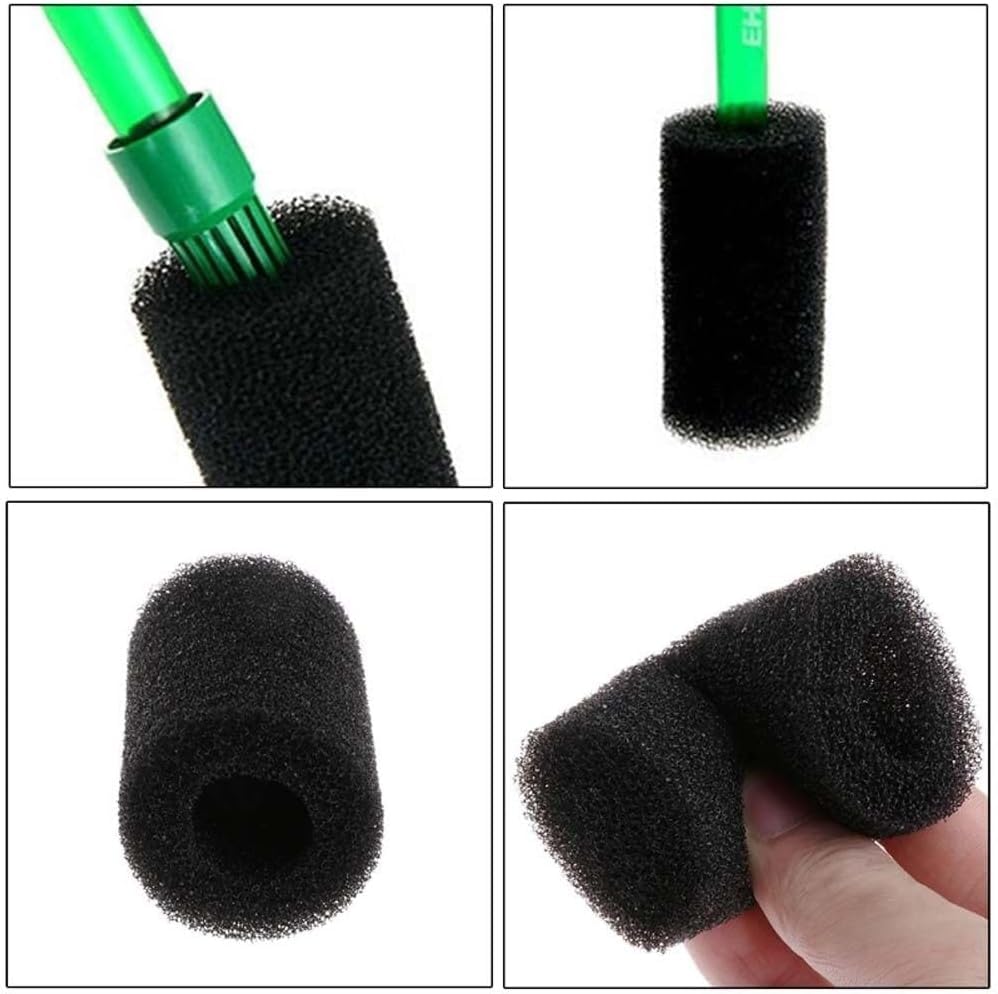 5Pcs Black Aquarium Filter Sponges,Aquarium Pre-Filter Sponges Filter Intake Sponge Strainer Foam Guard Cover for Freshwater and Saltwater Fish Tank, Aquarium Pumps and Filters