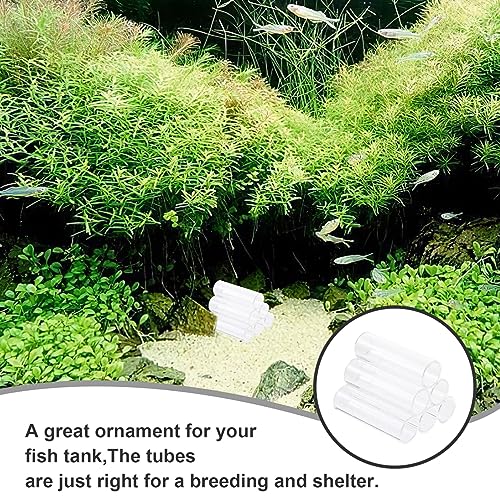 UKCOCO 6holes Acrylic Shrimp House Tubes Shelter for Aquatic Pets Provides Secure Hiding Spots Fish Tanks for Breeding and Resting Aquarium Decoration