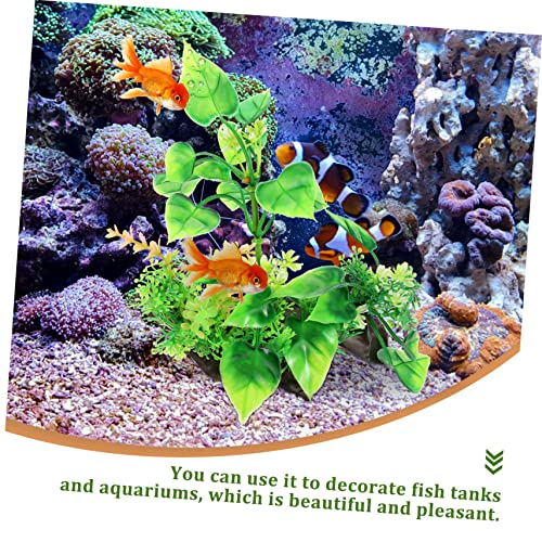 SUPVOX Desktop Aquarium Grass Decorative Plant Compact Fish Tank Grass Artificial Aquarium Decor for Fish Tank Landscaping for
