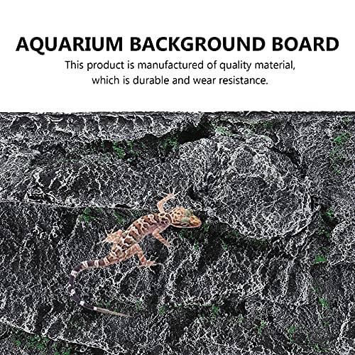 3D Reptile Tank Background Board for Aquariums and Terrariums Random Color Resin Decor Cuttable Tortoise Tank Decoration Fresh Look for Reptile Habitats