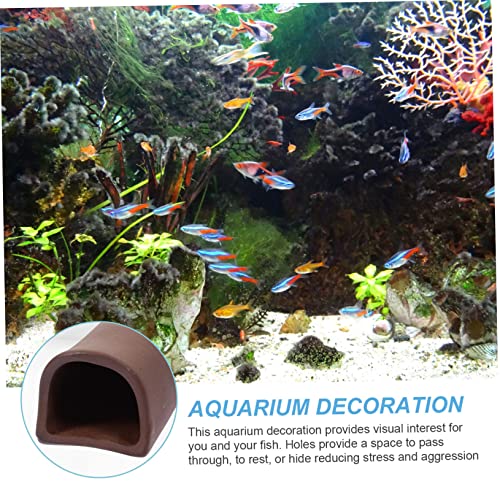 Fish Tank Tunnel Hideaway Unique Aquarium Shelter for Shrimp Fish Decorative Breeding Tube for Fun Safe Freshwater Tanks