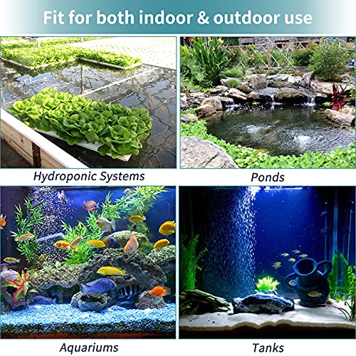 Pawfly 8 PCS Large Air Stones Cylinder, 4 x 2 Inch Aerator Bubble Diffuser for Ponds, Aquarium or Fish Tank - size: 4x2" (8 Pack)