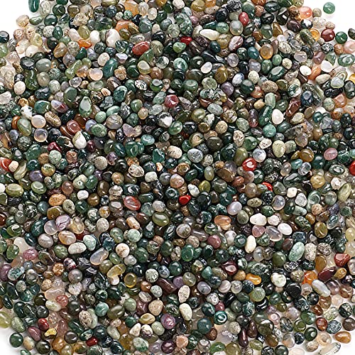 Cherry Tree Collection 1/2 Pound Polished Tumbled Gemstone Chips, Pebbles, Crystal Chips Bulk for Jewelry Making, Healing, Plants, Succulents, Aquariums, Decoration, Chakra (Fancy Jasper) - color: Fancy Jasper
