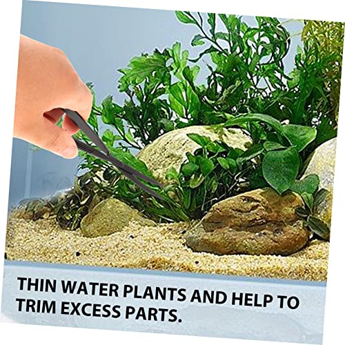 ibasenice Aquatic Plant Scissor Spring Trimmer for Precision Pruning for Aquascaping and Fish Tanks Professional Water Grass Maintenance Tool