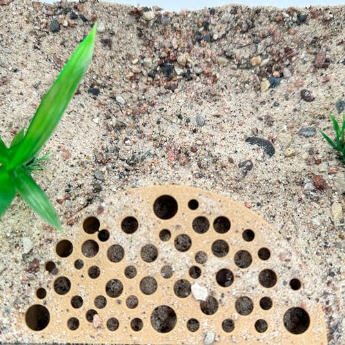 Shrimp Breeding Protector | Shrimp Breeding Cave Aquarium Tunnel | CTWPets (Brown) - color: Brown