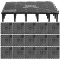 Baluue 20pcs Fish Tank Bottom, PVC Plate Splicing Aquarium Divider Bottom Grid Sand Gravel Board Splicing Combination Clapboard Bottom Grid