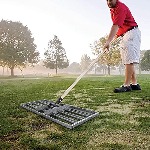 Standard Golf Levelawn Pro – 30" Lawn Leveling Rake with 72" Handle | Effortlessly Level Golf Courses, Lawns, & Gardens | Easy Assembly, Stainless Steel Tray | Perfect for Landscape Professionals - style: 30"