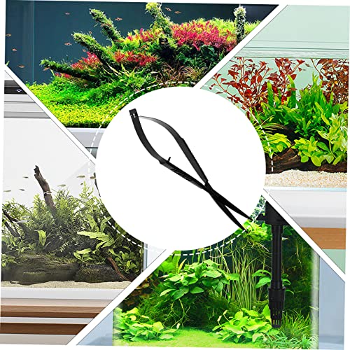 COLLBATH Stainless Steel Aquatic Plant Scissors Spring Trimmer Tool for Aquarium Terrarium for Underwater Plant Maintenance Easy to Use in Small Tanks Safe for Fish Care