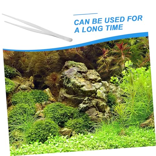 Straight Tweezers Stainless Steel Aquarium Tools for Planting Water Plants Comfortable and Flexible Design for Easy Use Fish Tanks