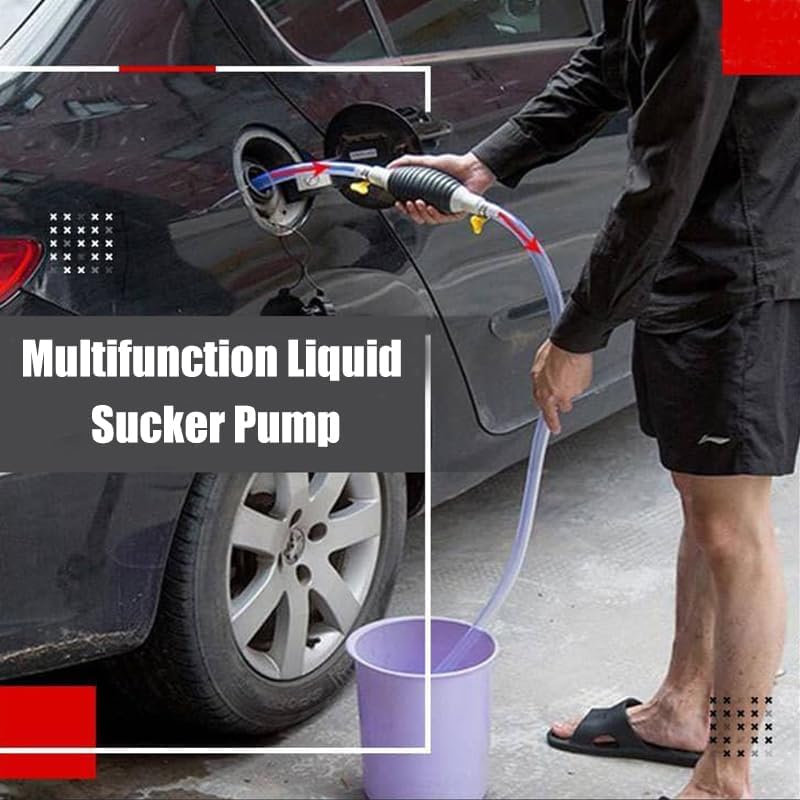 2024 Multifunction Liquid Sucker Pump, Manual Fuel Transfer Pump Portable Siphon Pump for Gas Gasoline Oil Fuel Petrol Diesel Fluid Water Fish Tank (6.5ft) - size: 6.5ft