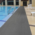 PVC Drainage Floor Mat 3X10 FT Non-Slip Commercial Wet Area Mat for Outdoor and Indoor Restaurant Kitchen Bar Swimming Pool Splash Matting Water Drain Flooring Mat,Grey - size: 3X10FT