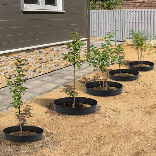 30 Ft Planting Grow Rings with 30 PCS Spikes Plant Rings for Outdoor Plants Planting Ring for Separate Rock and Maintain Moisture (30)
