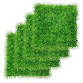Aquarium Decor Artificial Plastic Lawn Grass,4PCS 9 inches Fish Tank Decorations, Easy Install Green Plants for Aquariums and Hermit Crab Climbing Habitats with 16 Suction Cups