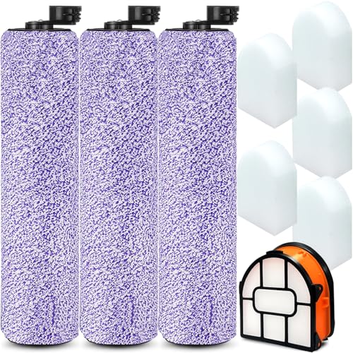 WDB1F2 Replacement Brushroll & Filte Bundle for Shark HydroVac WD101 WD201 WD100 WD200 AW201 WD200C WD201C WD101C AW261 wd160 XL 3-in-1 vacuum cleaner, compare parts WDB1, WDB2, WDFF1, WDFF2, WDB1F2 - color: WD200(3+1+5)