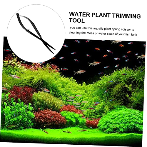 BESPORTBLE Aquatic Plant Scissors for Easy Trimming Spring-Action Tool for Aquarium Maintenance and Aquascaping for Underwater Plant Care