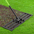 Seeutek Lawn Leveling Rake, 35" x 10" Heavy Duty Yard Leveling Rake Tool with 0-180° Adjustable Handle, 6.5FT Steel Handle Lawn Leveler for Yard Garden Golf, Ease Level Soil Sand Dirt Surface - size: 35"*10"