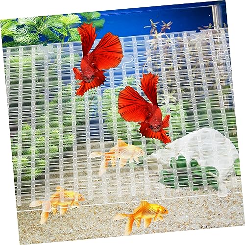 SUPVOX 4pcs Fish Tank Divider Grid Isolation Board Suction Cups for Aquatic Breeding and Separation of Fish Aquarium
