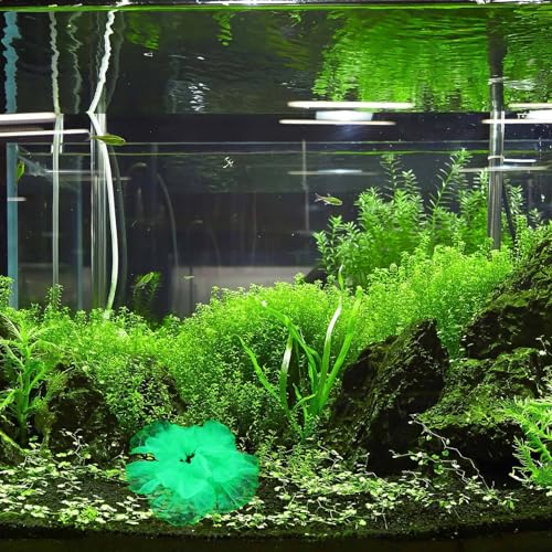 DOITOOL Artificial Silicone Aquarium Plant Ornament Green Aquatic Water Plant Decoration for Fish Tank Landscaping for Home and Aquarium Use
