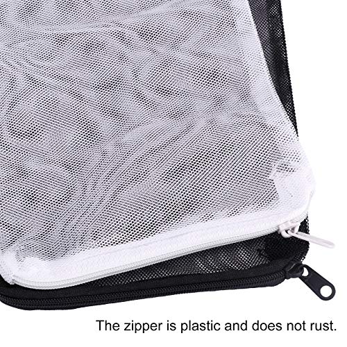 DEPEPE 10pcs 7.8 x 5.9 Inch Aquarium Filter Media Bags with Zipper for Activated Carbon, Biospheres, Ceramic Rings