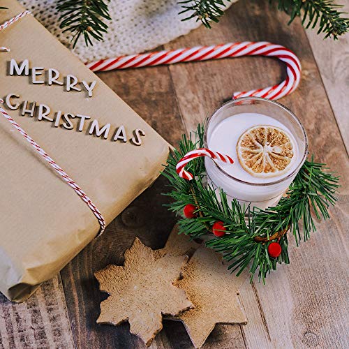 YBB 12Pcs Christmas Candle Rings, Small Artificial Red Berry Wreath Candle Holder Rings, Fits 3 Inch Pillars Candle Tapers for Rustic Wedding Centerpiece Christmas Table Decoration - color: 12pcs