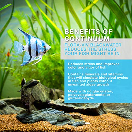Continuum Aquatics Flora-Viv Blackwater - Water Conditioner That Simulates Conditions Found in Tropical Rainforests & Rivers for Freshwater & Planted Aquarium, 250ml - size: 250ml